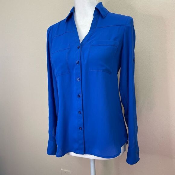 Express| XSmall | career wear| pockets| Button down - Picture 9 of 13
